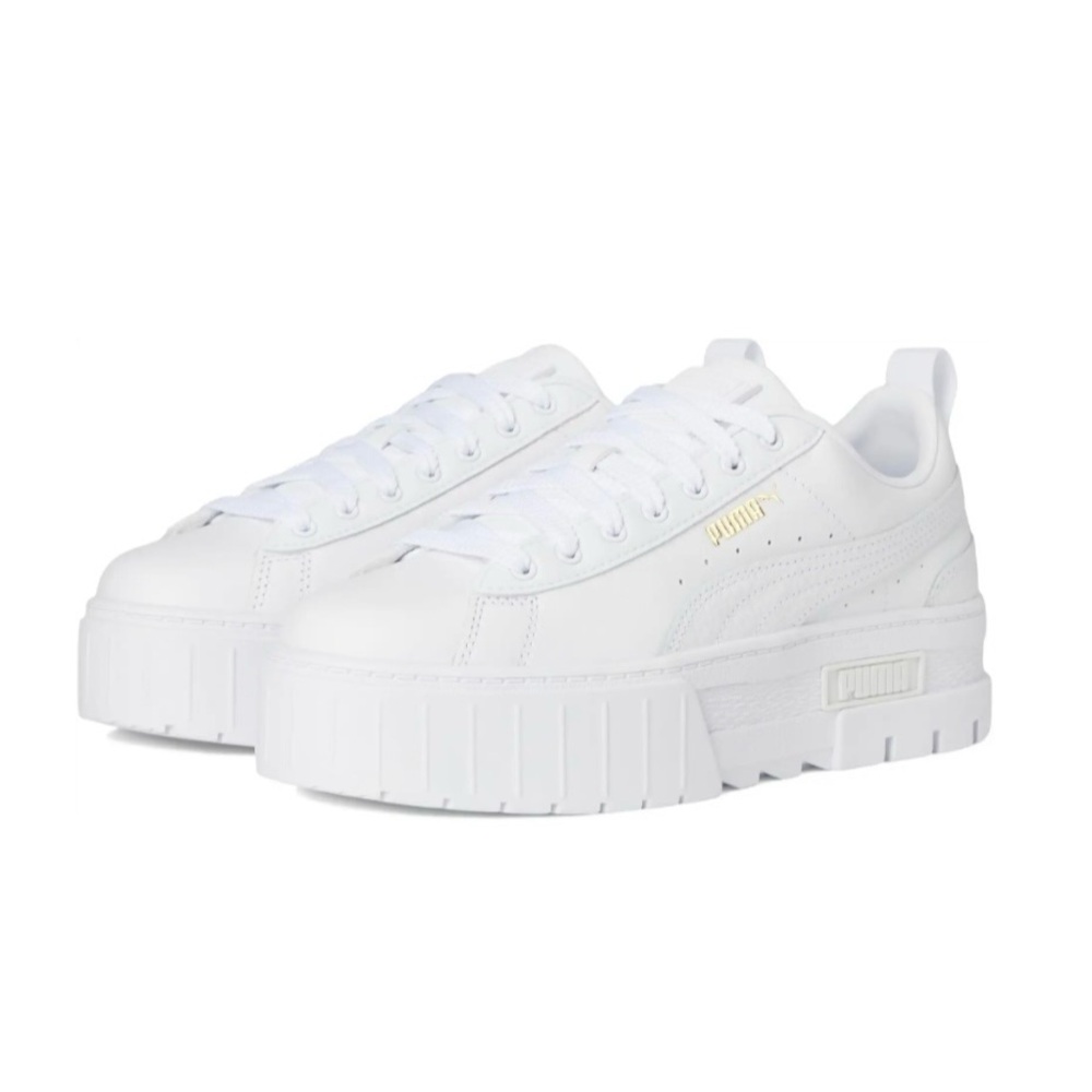 Puma Mayze Platform White Sneakers